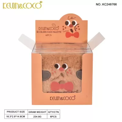 Kevin & Coco - Cookie 11-Color Paleta de Maquiagem - Pack 6 Unidades | Ref.KC248766