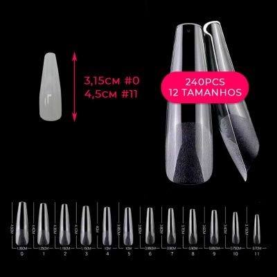 Tips 240 unidades - 12 Tamanhos | Ref.864226