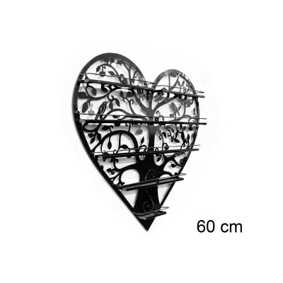 Estante Coração Negro 60cm | Ref.788078N