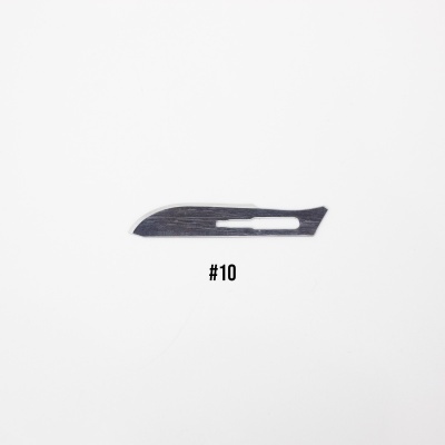 100 Lâminas #10 para Faca Cirúrgica | LFC10