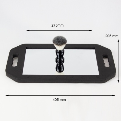 Espelho com pega e moldura emborrachada | Ref.862033