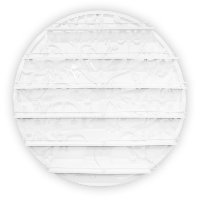 Estante Círculo Branco 60cm | Ref.788081B