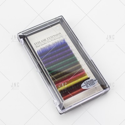 Extensão de Pestanas Coloridas Dovetail - 12mm - 0.15D | Ref.862518