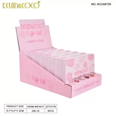 Kevin & Coco - Springtime Floral Lip Oil Mini Kit - Pack 6 Unidades | Ref.KC248735