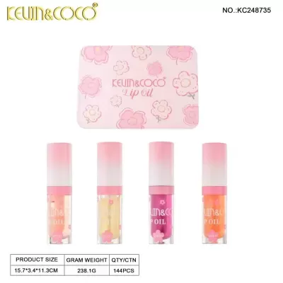 Kevin & Coco - Springtime Floral Lip Oil Mini Kit - Pack 6 Unidades | Ref.KC248735