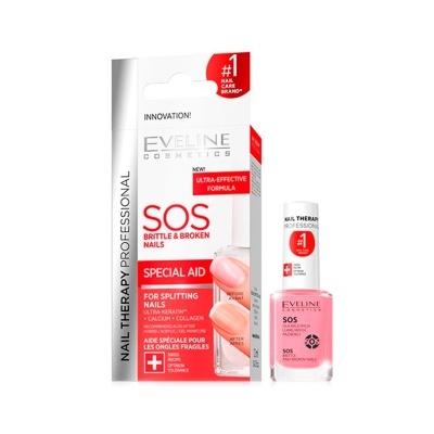 Eveline Cosmetics Nail Therapy SOS Brittle and Broken Nails 12ml | Ref.971965
