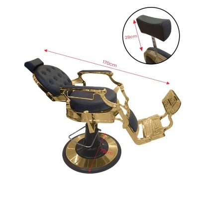 Cadeira de Barbeiro - Dourada | Ref.862906