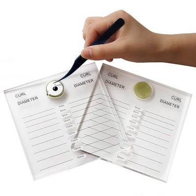 Suporte para Pestanas e Cola com Pedra de Jade | Ref.863130