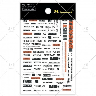 Cartela de Adesivos para Unhas | Ref.MG200520-01