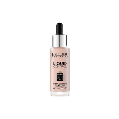 Eveline Cosmetics Liquid Control Base Líquida Com Pipeta