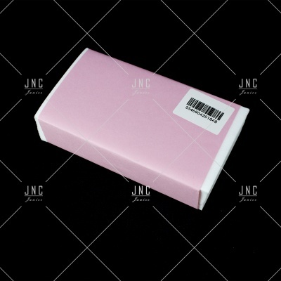 Lixa para unhas rosa com código de barras