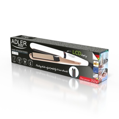 Adler AD 2321 Alisador de cabelo - Display LCD - 250W | Ref.805117