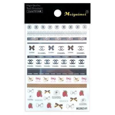 Cartela de Adesivos para Unhas | Ref.MG20623-01