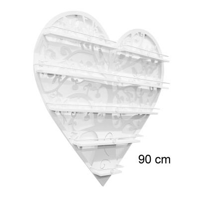 Estante Coração Branco 90cm | Ref.788078B