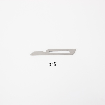 100 Lâminas #15 para Faca Cirúrgica | LFC15