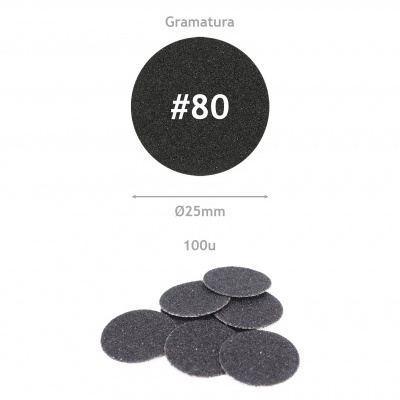 Recarga #80 para Base Lixa - Ø25mm | Ref.25Ø80