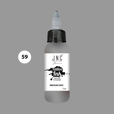 Frasco de tinta para tatuagem JNC Tattoo Ink cinza médio