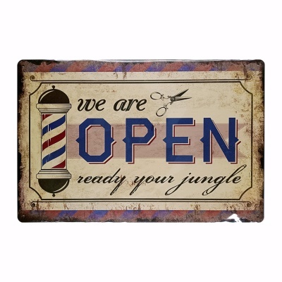 Placa Barbearia #25 - Ref.874025