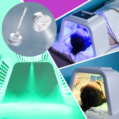 Máscara facial LED terapia com pulverização | Ref.862976