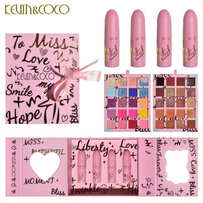 Kevin & Coco - Kit Paleta Sombras + Lipsitck - 3 PCS | Ref.KC223458