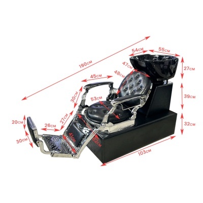 Rampa de Lavagem Barber Cromada | Ref.864117