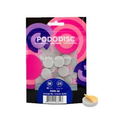 Limas-Esponjas Descartáveis Para Disco De Pedicura PODODISC STALEKS PRO M (25 Peças) | Ref.063543