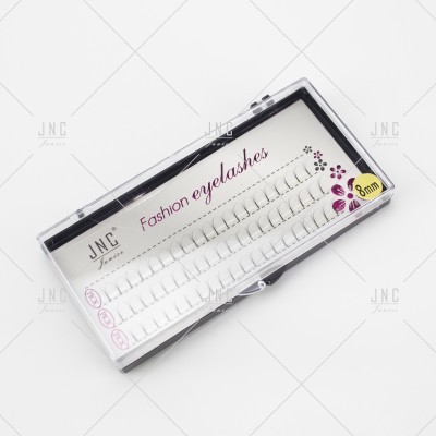 Estojo transparente com cílios postiços brancos Fashion eyelashes de 8mm.