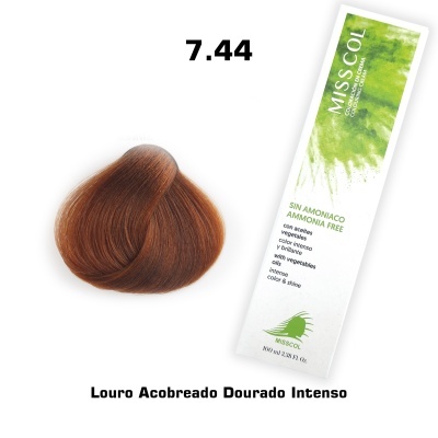 Coloração em Creme Azeite Vegetal 7.44