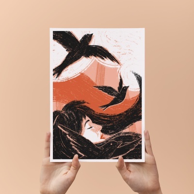 "Cabeça de Vento #1" Print