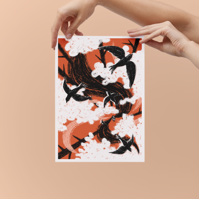 "Cabeça de Vento #2" Print