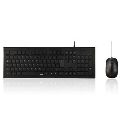 Teclado e Rato Set Hama Cortino Com Fio