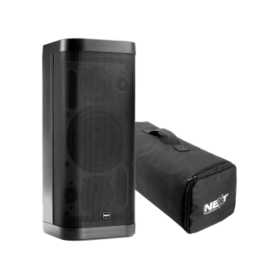 Coluna amplificada MV3 com Bluetooth, bateria para 20h, 130W potência.