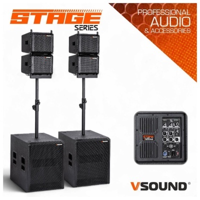 Sistema LINE-ARRAY Ativo 4 Colunas 6