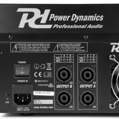 Mesa de Mistura Amplificada 12 Canais 1400W c/ USB/MP3/BLUETOOTH - Power Dynamics