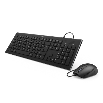 Teclado e Rato Set Hama Cortino Com Fio