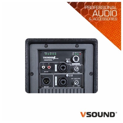 Sistema de Som Amplificado Pro 1.1 10" 800W DSP VSOUND Thunder PRO