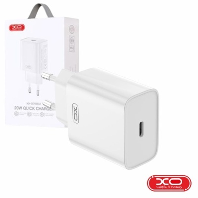 Alimentador 1 USB-C PD 20W Branco XO
