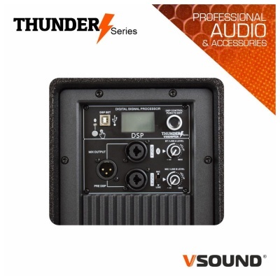 sistema Amplificado Profissional 2 x colunas 12" DSP/USB/BT 1800W VSOUND Pro