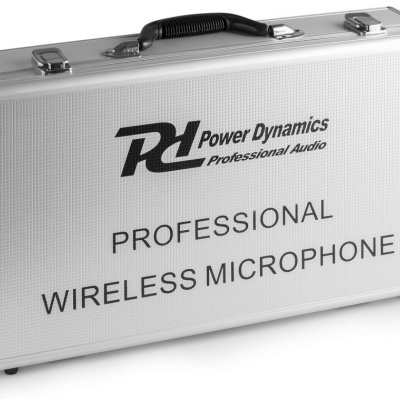 Central 4x Microfones Mão UHF 50 Canais s/ Fios - Power Dynamics