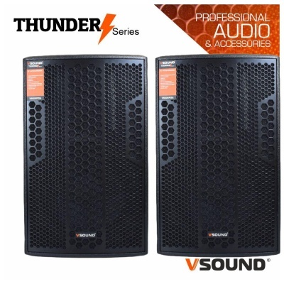 sistema Amplificado Profissional 2 x colunas 12" DSP/USB/BT 1800W VSOUND Pro