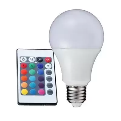 LÂMPADA LED RGB PEREL E27