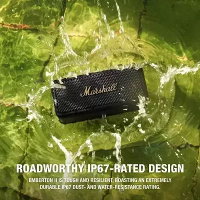 Coluna Bluetooth Marshall Emberton II com design vintage com uma excelente qualidade de som e 20W v.HK