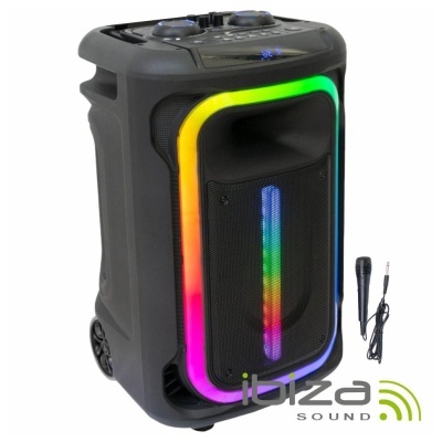 Coluna Amplificada 12" 800W 1 MIC USB/BT/SD/AUX TWS IBIZA