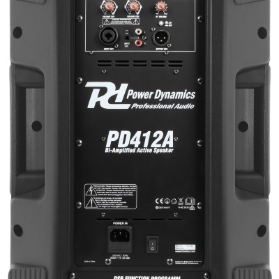 Coluna Profissional Bi-Amplificada 12" 1400W Bluetooth (PD412A) - Power Dynamics