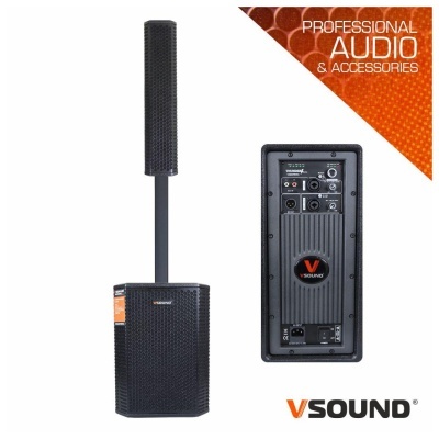 Sistema de Som Amplificado Pro 1.1 10" 800W DSP VSOUND Thunder PRO