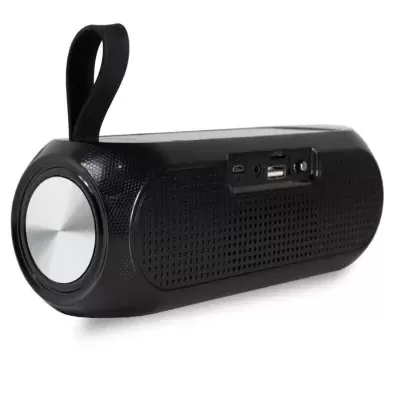 Coluna Portátil Bluetooth Cool Glasgow Black 10W com Painel Solar Colunas Música