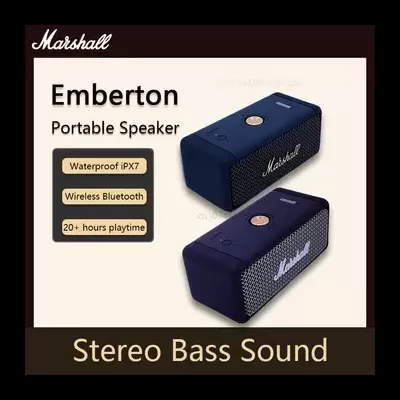 Coluna Bluetooth Marshall Emberton II com design vintage com uma excelente qualidade de som e 20W v.HK