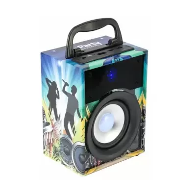 COLUNA BLUETOOTH PORTÁTIL 10W USB/SD/FM/AUX/BAT PARTY