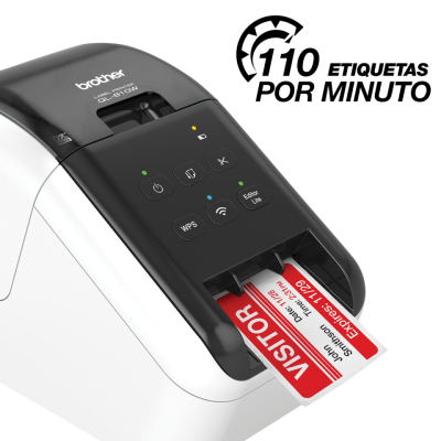 Impressora de etiquetas profissional térmica direta Brother QL-810WC