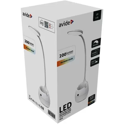 Avide LED Candeeiro de Secretária com Suporte para Lápis 5W